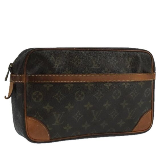 LOUIS VUITTON Monogram Compiegne 28 Clutch Bag M51845 LV Auth bs20626 - Picture 1 of 16